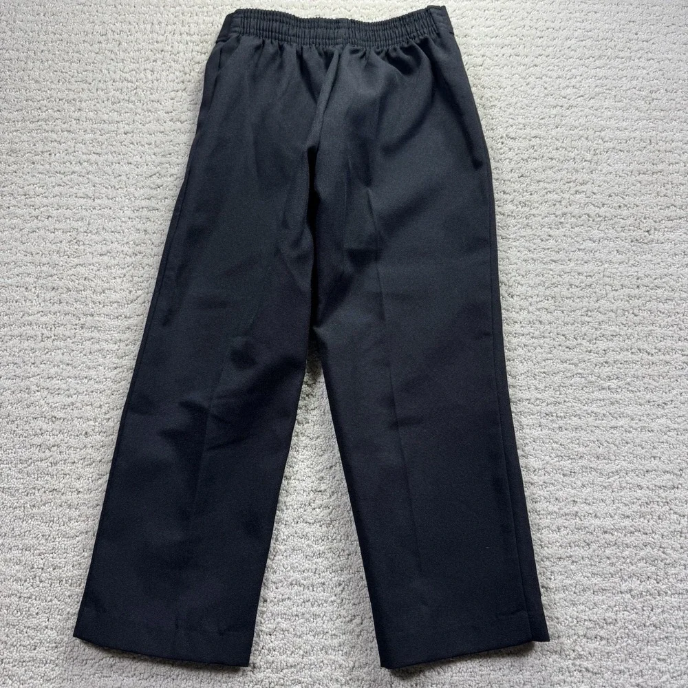 Van Heusen Flex Black Dress Pants Regular Fit‎ Boys SZ 5